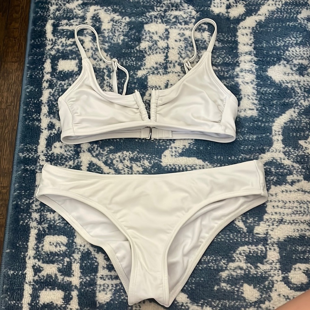White swimsuit